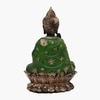Buddha Polyresin  Figurine in Green Colour