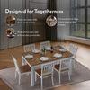 Diner 6 Seater Dining Table In Golden Oak Finish