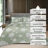 Green Floral 400 TC Cotton Flat Superking Bed Size Bedsheet With 2 Pillow Cover From Threads
