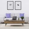 Hexa Engineered Wood Coffee Table With Metal Legs In Grey