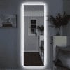 Full-Length Bedroom Dressing Mirror with Lights Adjustable LED Standing Mirror