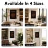 The Castle Decor Whiskey Glass Half Empty Wall Art Framed Painting 12x18 Inch