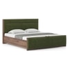 Rio Engineered Wood King Size Bed With Hydraulic Storage (Moss Green Colour)