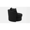 Cloro Solid Wood Accent Chair in Black Colour
