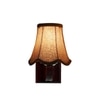 Devansh Wood Wall Mounted Lamp With Beige Jute Shade