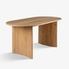 Saanra Solid Wood Six Seater Dining Table in Brown Colour