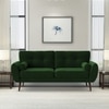 Faro Velvet 3 Seater Sofa in Green Colour
