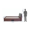 Ryouta Engineered Wood King Size Box Storage Bed In Wenge Finish