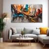 The Castle Decor Multicolour Abstract Wall Art Set of 5 27x48 Inch (Style 1)