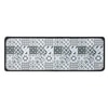 Luxe Home Geometric Design Combo Kitchen Runner Mat - Grey (116x36 & 58x36 cm PC-2)