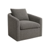 Oxford Boucle Fabric Lounge Chair in Grey Colour
