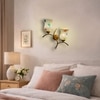 Devansh Metal Electric Wall Light in Gold Colour with Multi Shade Count of 2 Lights