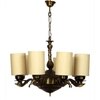 Devansh Gold Antique Wall Mounted Lamp With Black  Cotton Shade