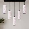 Devansh Solid Wood Electric Wall Light in Brown Colour with Grey Shade Count of 1 Light