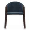 Dorothy Fabric Accent Chair In Blue Colour