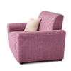 Nura 2 Seater Sofa In Fabric Pink Color