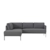 Modernelegance Wood Right Aligned 3-Seater With Upholstery Non Storage Sofa In Grey Colour