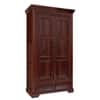Parker 2 Door 2 Drawer Sheesham Wood Wardrobe in dark Honey Oak Finish