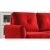 Scarlet Solid Wood Sofa cum Bed in Red