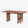 Akaar Solid Wood Six Seater Dining Table in Brown Colour