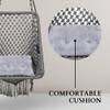 Swingzy Premium Rectangle Swing Chair for Adults Grey with Accessories