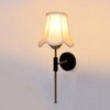 Devansh Metal Wall Mounted Lamp With Off-White Cotton Shade