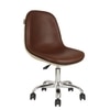 Beautiful Leatherette Dining Chair in Brown & Cream Colour
