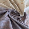 Beige Geometric 270 TC Glaze Cotton Fitted Queen Size Bedsheet With 2 Pilllow Covers