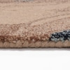 Presto Blue Abstract Hand Tufted Wool Carpet 5X7 Feet