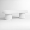 Cassy Boucle 2 Seater Modern Bench in white Color