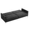 Gilud 3 Seater Click-Clack Sofa cum Bed  in Dark Grey Colour
