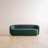 Brio Stainless Steel Three Seater Sofa in Green Colour
