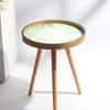 Grove Solid Wood Side Table in Forest Green Finish
