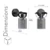Bravo Single Light Black Wall Fitting with Smoke Glass