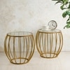 Contemporary Iron Side Table in  Finish - Set of 2