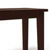 Diner Dining Bench In Dark Walnut Finish