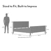 Baori Solid Wood Queen Size Bed Without Storage (Danish Walnut Finish)