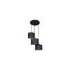 Hugo Black Natural Fiber Cluster Hanging Light
