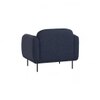 Scandinavian Mira One Seater Sofa Blue Matte Finish