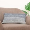 Ombre Moss Knit Cushion Cover  Natural Blue Grey 12X20  Inches