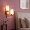 Eliante Modern Wall Lights Glass, Mild Steel & Glass Material Antique & White Finish