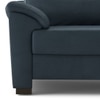 Farina 3 Seater Luxury Italian Leather Sofa In Aegean Sea