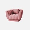 Exalt Fabric Sofa (Pink)