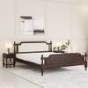 Regal Shesham Solid Wood King Size Bed Non Storage Bed In Provincia Teak Finish