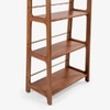 Noah Solid Wood Bookshelf in Teak Finish
