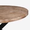 Vervella Shine Solid Wood 4 Seater Dining Table in Limewash Finish