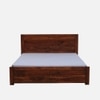 Sagar Solid Wood Queen  Size Bed Without Storage (Provincial Teak Finish)