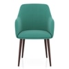 Owen Fabric Lounge Chair in Aqua Blue Colour