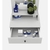 Olive Dressing Table in Frosty White Finish