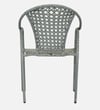 Esperance  Wicker Chair In White And Black Finish